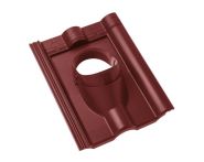 Braas Frankfurter Pfanne DuroVent-Durchgangspfanne DN 125 (522092) bordeaux