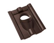 Braas Frankfurter Pfanne DuroVent-Durchgangspfanne DN 125 (522001) braun