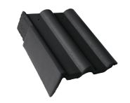 Braas Frankfurter Pfanne Protegon Giebelstein Ausstich 110 mm links (5121380) Protegon Matt schiefergrau