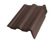 Braas Frankfurter Pfanne Protegon Giebelstein Ausstich 88 mm rechts (5121087) Protegon Matt dunkelbraun