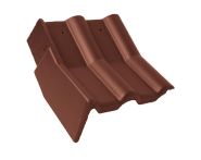 Braas Frankfurter Pfanne Protegon Knick-Giebelstein links (5127478) Protegon Matt kupfer