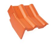 Braas Frankfurter Pfanne Protegon Knick-Giebelstein links (5127485) Protegon Matt klassisch-rot