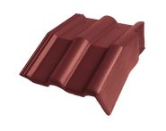 Braas Frankfurter Pfanne Protegon Mansard-Giebelstein rechts (5126392) Protegon Matt bordeaux