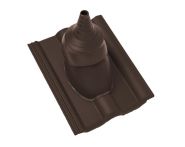 Braas Frankfurter Pfanne DuroVent Premium Antennendurchgang (5139187) Protegon Matt dunkelbraun