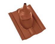 Braas Frankfurter Pfanne DuroVent Premium Antennendurchgang (5139184) Protegon Matt ziegelrot