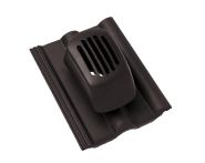 Braas Frankfurter Pfanne DuroVent Premium Sanilüfter offen (5138683) Protegon Matt granit