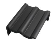 Braas Frankfurter Pfanne Protegon Pult-Giebelstein links (5123480) Protegon Matt schiefergrau