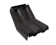 Braas Granat 11V Knick-Ortgangziegel links (8514408) Matt Anthrazit