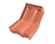 Braas Granat 11V Knick-Ortgangziegel rechts (8514300) Matt Naturrot