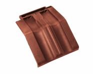 Braas Granat 11V Mansard-Doppelwulstziegel (8514906) Seidenmatt Kastanie