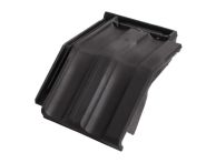 Braas Granat 11V Mansard-Ortgangziegel rechts (8514108) Matt Anthrazit