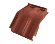 Braas Granat 11V Mansard-Ortgangziegel rechts (8514106) Seidenmatt Kastanie