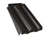 Braas Granat 11V Ortgangziegel links (8510108) Matt Anthrazit