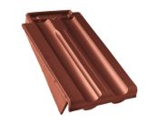 Braas Granat 11V Ortgangziegel links (8510106) Seidenmatt Kastanie