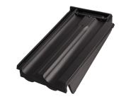 Braas Granat 11V Ortgangziegel rechts (8510008) Matt Anthrazit