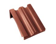 Braas Granat 11V Pultortgangziegel links (8512506) Seidenmatt Kastanie