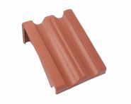 Braas Granat 11V Pultortgangziegel links (8512500) Matt Naturrot