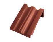 Braas Granat 11V Pultortgangziegel rechts (8512406) Seidenmatt Kastanie