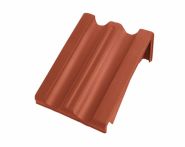 Braas Granat 11V Pultortgangziegel rechts (8512403) Matt Kupferrot