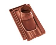 Braas Granat 11V TonAbgasrohrdurchgang (8528806) Seidenmatt Kastanie