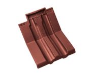 Braas Granat 13V Knick-Doppelwulstziegel (8414811) Seidenmatt Rotbuche