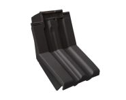 Braas Granat 13V Knick-Ortgangziegel links (8414408) Matt Anthrazit