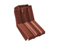 Braas Granat 13V Knick-Ortgangziegel links (8414406) Seidenmatt Kastanie