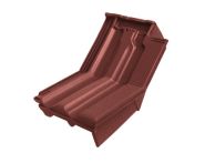 Braas Granat 13V Knick-Ortgangziegel rechts (8414311) Seidenmatt Rotbuche