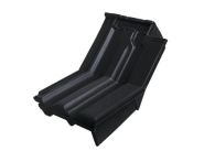 Braas Granat 13V Knick-Ortgangziegel rechts (8414314) Seidenmatt Tiefschwarz