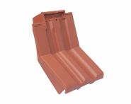 Braas Granat 13V Knick-Ortgangziegel links (8414400) Matt Naturrot