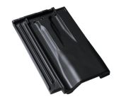 Braas Granat 13V Luefterziegel (8409514) Seidenmatt Tiefschwarz