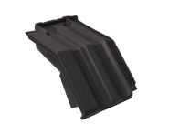 Braas Granat 13V Mansard-Ortgangziegel links (8415408) Matt Anthrazit