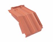 Braas Granat 13V Mansard-Ortgangziegel links (8415400) Matt Naturrot