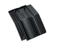 Braas Granat 13V Mansardziegel (8415014) Seidenmatt Tiefschwarz