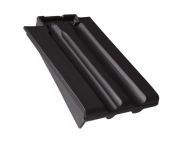 Braas Granat 13V Ortgangziegel links (8410108) Matt Anthrazit