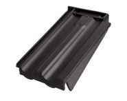 Braas Granat 13V Ortgangziegel rechts (8410008) Matt Anthrazit