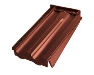 Braas Granat 13V Ortgangziegel rechts (8410006) Seidenmatt Kastanie