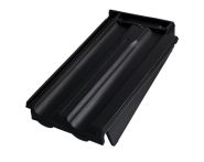 Braas Granat 13V Ortgangziegel rechts (8410014) Seidenmatt Tiefschwarz