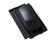 Braas Granat 13V Ton-Sanilüfter (8429014) Seidenmatt Tiefschwarz