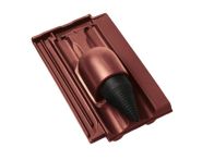 Braas Granat 13V Ton-Solar-/Kabeldurchgang (8429311) Seidenmatt Rotbuche