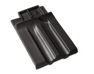 Braas Granat 13V Firstanschluss-Doppelwulst (8409308) Matt Anthrazit