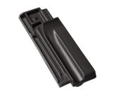 Braas Granat 13V Firstanschlussziegel halb (8409408) Matt Anthrazit