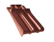 Braas Granat 13V Firstanschluss-Ortgang links (8409206) Seidenmatt Kastanie