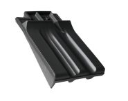 Braas Granat 13V Firstanschluss-Ortgang links (8409214) Seidenmatt Tiefschwarz