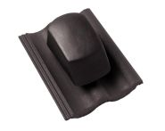 Braas Harzer Pfanne DuroVent Premium Sanilüfter geschlossen (6629083) Star Matt Granit