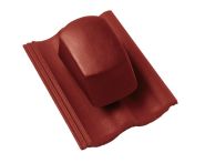 Braas Harzer Pfanne DuroVent Premium Sanilüfter geschlossen (6629081) Star Matt Tiefrot