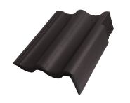 Braas Harzer Pfanne 7(BIG) Giebelstein Ausstich 110 mm rechts (6510283) Star Matt Granit