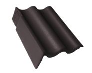 Braas Harzer Pfanne 7(BIG) Giebelstein Ausstich 110 mm links (6510383) Star Matt Granit