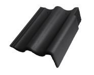 Braas Harzer Pfanne 7(BIG) Giebelstein Ausstich 88 mm rechts (6510080) Star Matt Schiefergrau