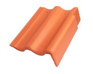 Braas Harzer Pfanne 7(BIG) Giebelstein Ausstich 88 mm links (6510085) Star Matt Klassisch-Rot